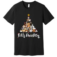 Christmas Tree Dogs Xmas Pet Dog Lover Navidad Santa Gift Premium T-Shirt