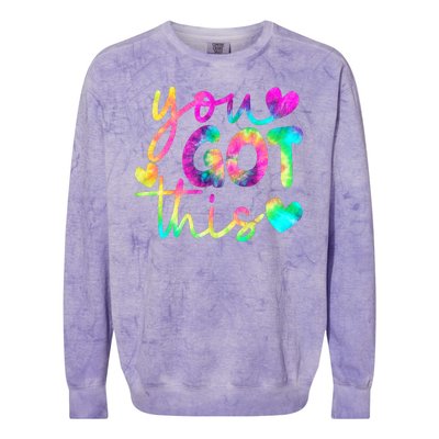 Cute Tie Dye You Got This Colorblast Crewneck Sweatshirt