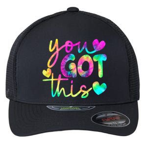 Cute Tie Dye You Got This Flexfit Unipanel Trucker Cap