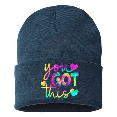 Cute Tie Dye You Got This Sustainable Knit Beanie