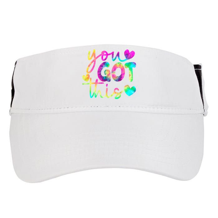 Cute Tie Dye You Got This Adult Drive Performance Visor