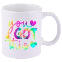 Cute Tie Dye You Got This 11oz C Handle Ceramic Mug