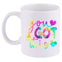 Cute Tie Dye You Got This 11oz C Handle Ceramic Mug
