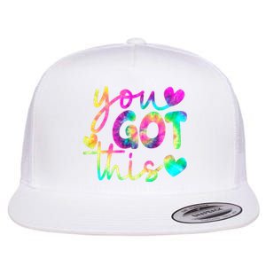 Cute Tie Dye You Got This Flat Bill Trucker Hat