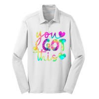 Cute Tie Dye You Got This Silk Touch Performance Long Sleeve Polo