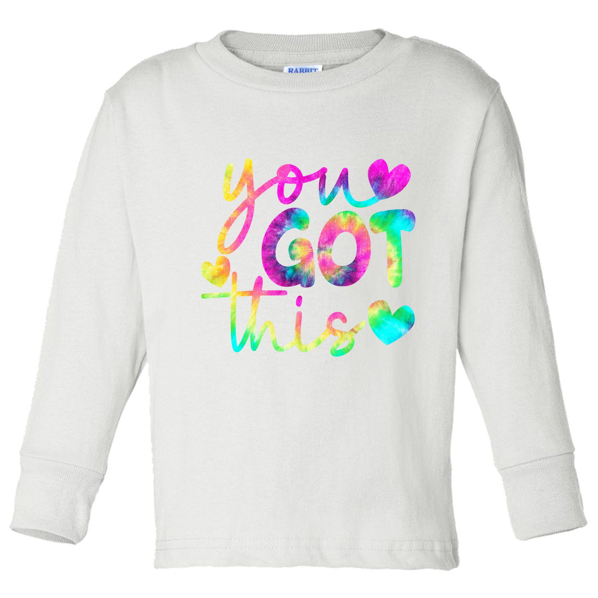 Cute Tie Dye You Got This Toddler Long Sleeve Shirt