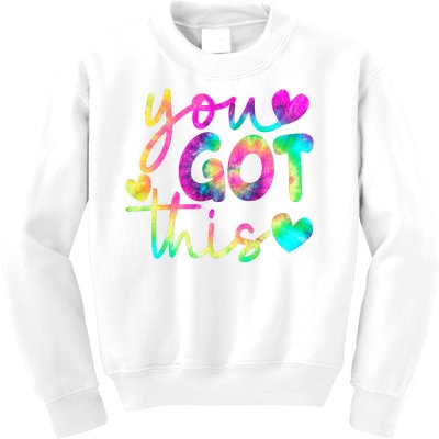 Cute Tie Dye You Got This Kids Sweatshirt