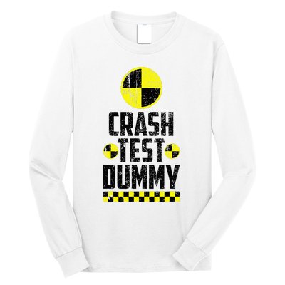 Crash Test Dummy Last Minute Costume Funny Halloween Long Sleeve Shirt