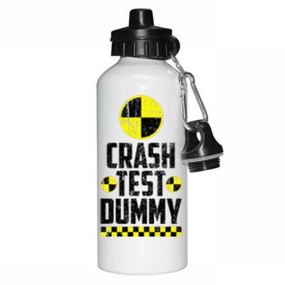 Crash Test Dummy Last Minute Costume Funny Halloween Aluminum Water Bottle 