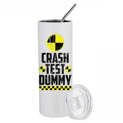 Crash Test Dummy Last Minute Costume Funny Halloween Stainless Steel Tumbler