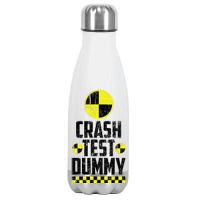 Crash Test Dummy Last Minute Costume Funny Halloween Stainless Steel Insulated Water Bottle