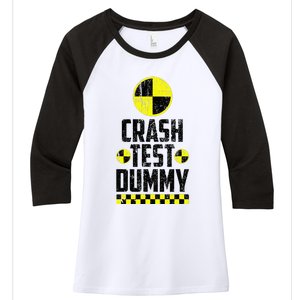 Crash Test Dummy Last Minute Costume Funny Halloween Women's Tri-Blend 3/4-Sleeve Raglan Shirt