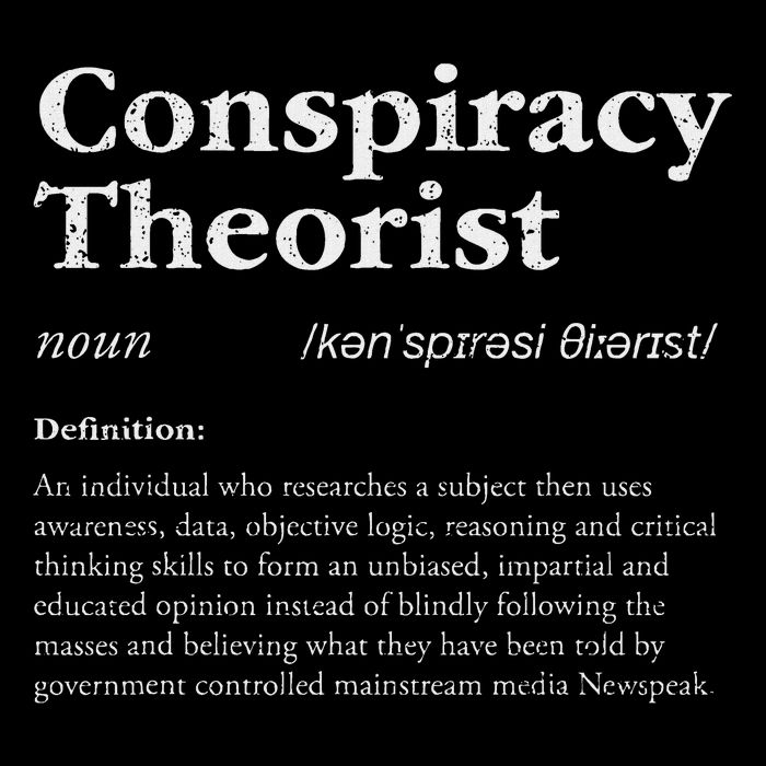 Conspiracy Theorist Definition Objective Dictionary Meaning Button