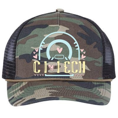 Ct Tech Design Ct Technologist Radiology Retro Rope Trucker Hat Cap