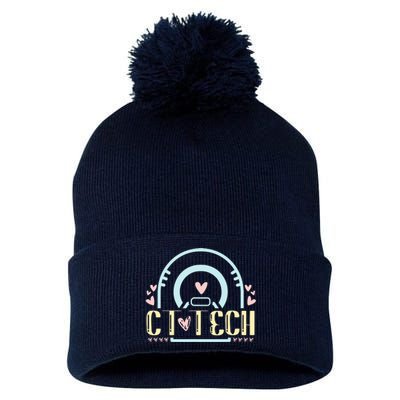 Ct Tech Design Ct Technologist Radiology Pom Pom 12in Knit Beanie