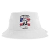 Crap Thats Due Tomorrow Funny 4th Of July Thomas Jefferson Sustainable Bucket Hat