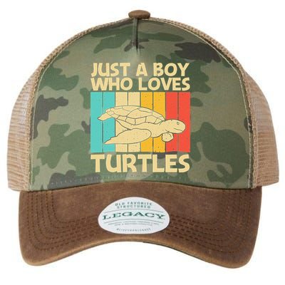 Cool Turtle Design For Sea Turtle Aquatic Animal Legacy Tie Dye Trucker Hat