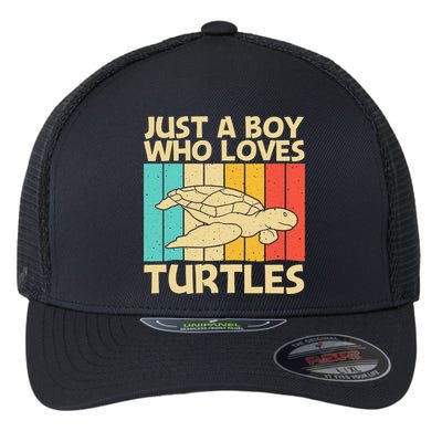 Cool Turtle Design For Sea Turtle Aquatic Animal Flexfit Unipanel Trucker Cap
