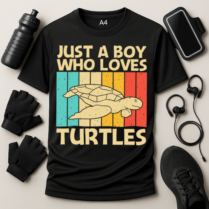 Cool Turtle Design For Sea Turtle Aquatic Animal Cooling Performance Crew T-Shirt