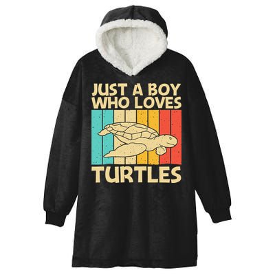 Cool Turtle Design For Sea Turtle Aquatic Animal Hooded Wearable Blanket