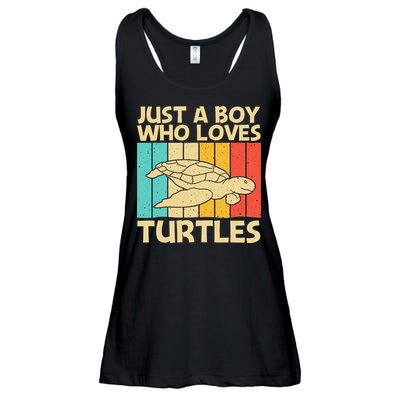 Cool Turtle Design For Sea Turtle Aquatic Animal Ladies Essential Flowy Tank