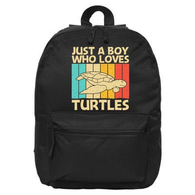 Cool Turtle Design For Sea Turtle Aquatic Animal 16 in Basic Backpack