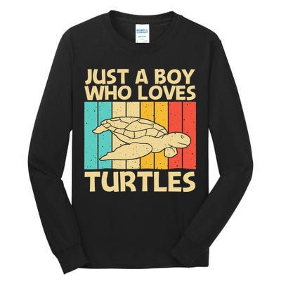 Cool Turtle Design For Sea Turtle Aquatic Animal Tall Long Sleeve T-Shirt