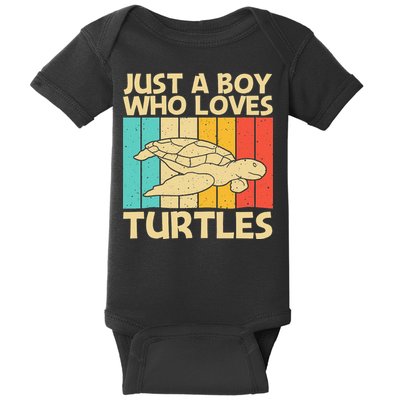 Cool Turtle Design For Sea Turtle Aquatic Animal Baby Bodysuit