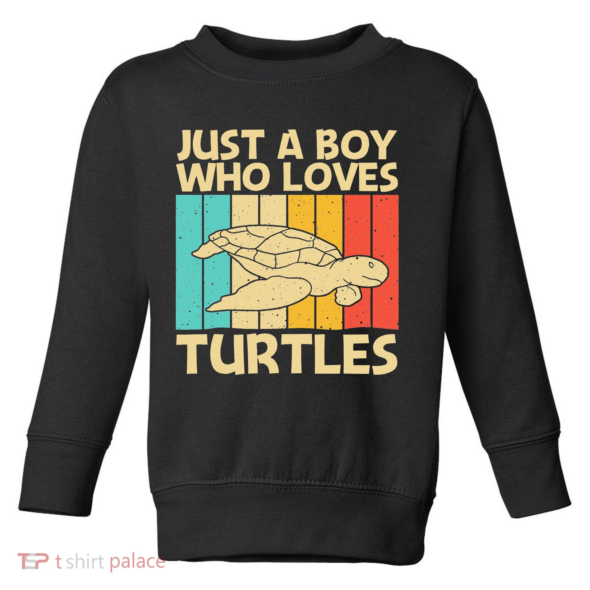 Cool Turtle Design For Sea Turtle Aquatic Animal Toddler Sweatshirt