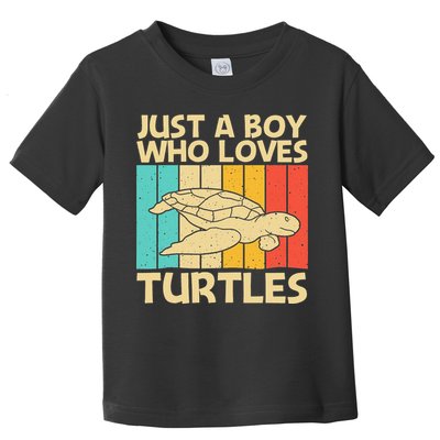 Cool Turtle Design For Sea Turtle Aquatic Animal Toddler T-Shirt