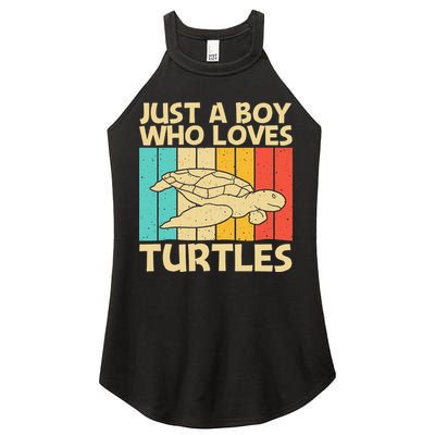 Cool Turtle Design For Sea Turtle Aquatic Animal Women's Perfect Tri Rocker Tank