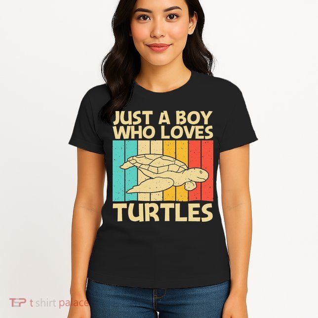 Cool Turtle Design For Sea Turtle Aquatic Animal Womens T-Shirt