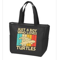 Cool Turtle Design For Sea Turtle Aquatic Animal Zip Tote Bag