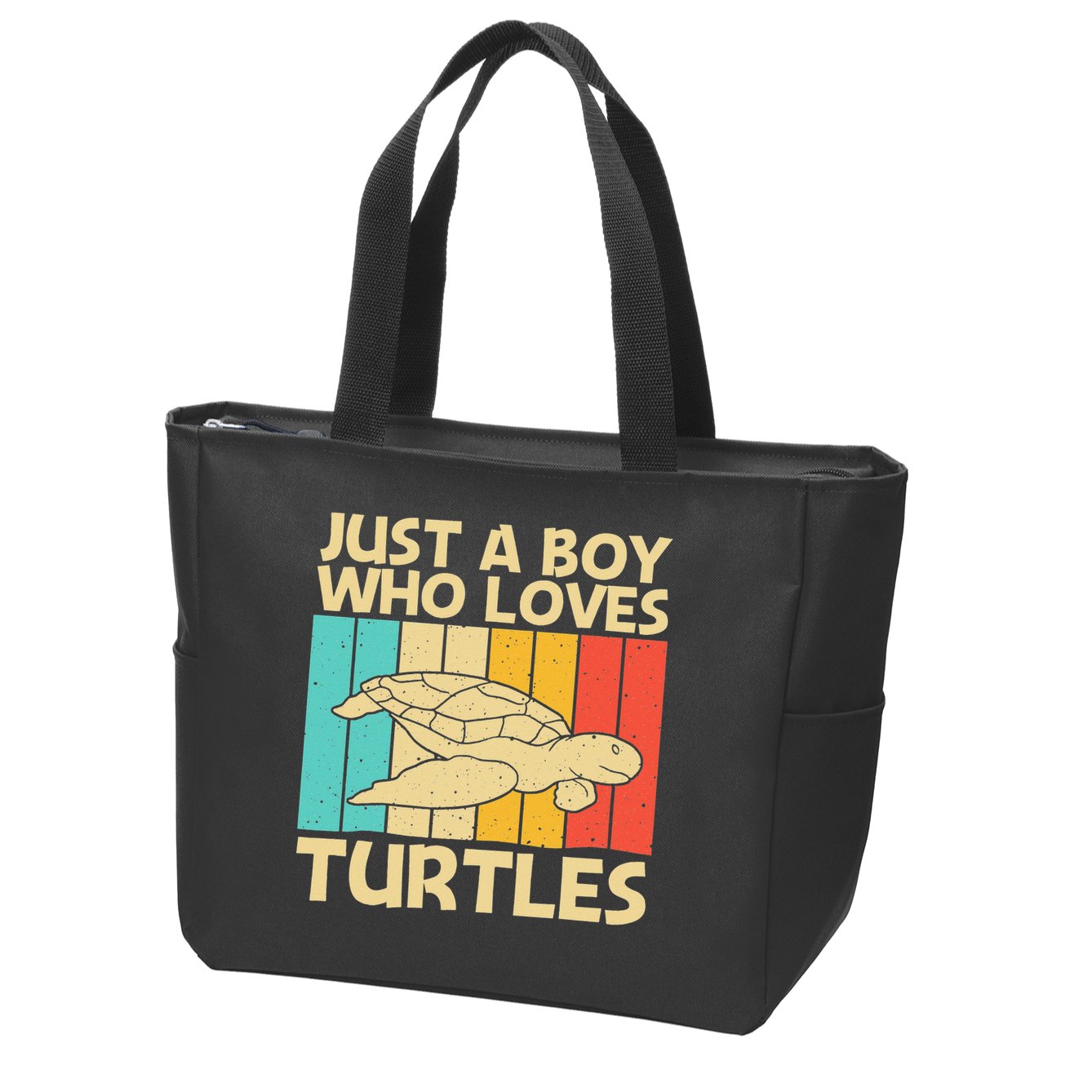 Cool Turtle Design For Sea Turtle Aquatic Animal Zip Tote Bag