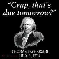 Crap Thats Due Tomorrow Thomas Jefferson Hoodie