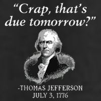 Crap Thats Due Tomorrow Thomas Jefferson Tumbler