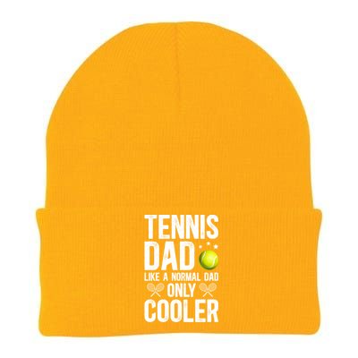 Cool Tennis Dad Of A Tennis Player Dad Tennis Father Gift Knit Cap Winter Beanie