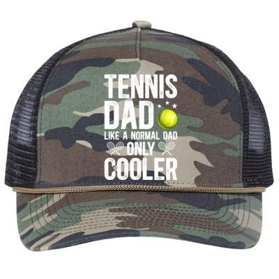 Cool Tennis Dad Of A Tennis Player Dad Tennis Father Gift Retro Rope Trucker Hat Cap