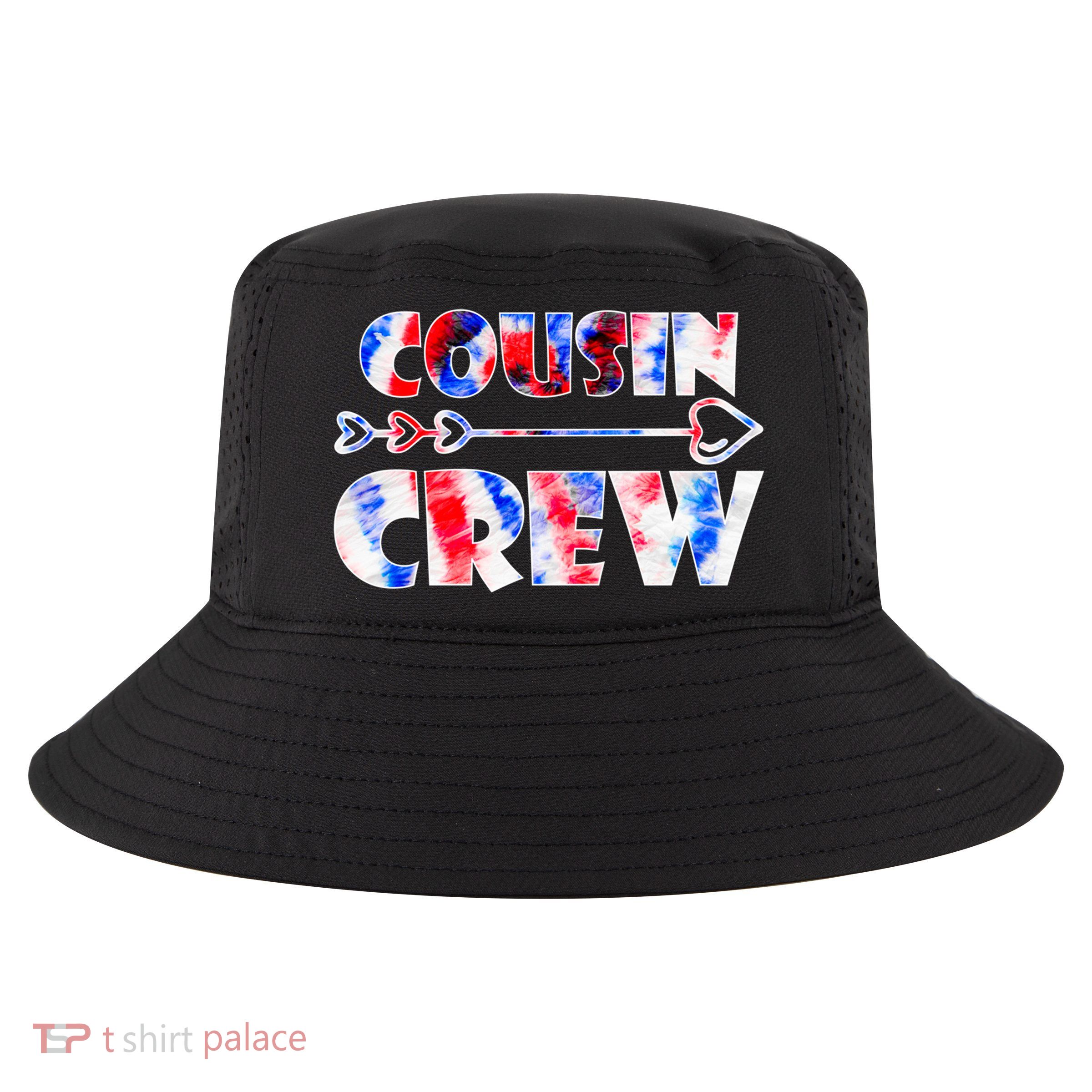 Colorful Tie Dye Team Cousin Squad Cousin Crew Cute Gift Cool Comfort Performance Bucket Hat