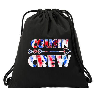 Colorful Tie Dye Team Cousin Squad Cousin Crew Cute Gift Drawstring Bag