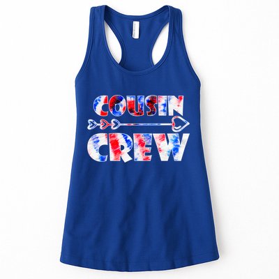 Colorful Tie Dye Team Cousin Squad Cousin Crew Cute Gift Womens Tank Top