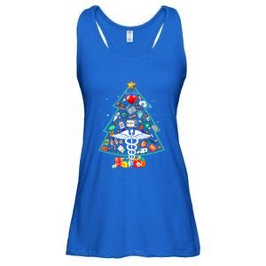 Christmas Tree Doctor Santa Hat Medical Doctor In Snow Gift Ladies Essential Flowy Tank