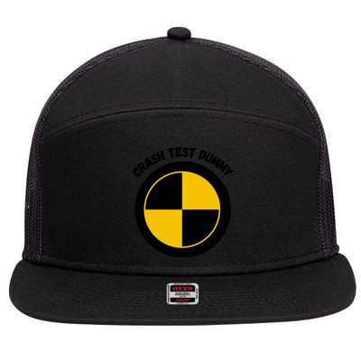 Crash Test Dummy 7 Panel Mesh Trucker Snapback Hat