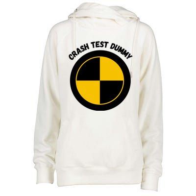 Crash Test Dummy Womens Funnel Neck Pullover Hood