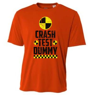 Crash Test Dummy Last Minute Costume Funny Halloween Cooling Performance Crew T-Shirt