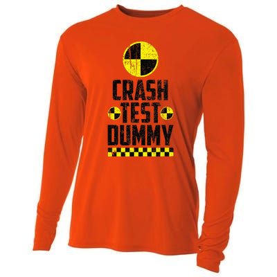 Crash Test Dummy Last Minute Costume Funny Halloween Cooling Performance Long Sleeve Crew