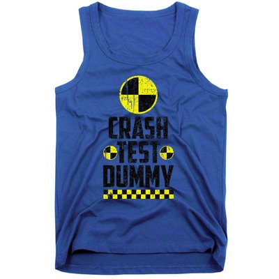 Crash Test Dummy Last Minute Costume Funny Halloween Tank Top