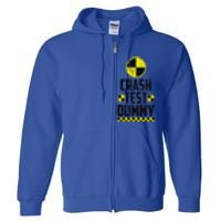 Crash Test Dummy Last Minute Costume Funny Halloween Full Zip Hoodie