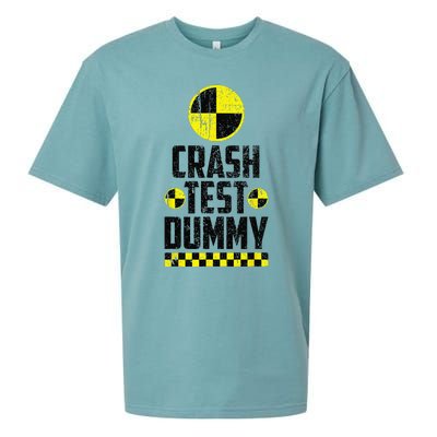 Crash Test Dummy Last Minute Costume Funny Halloween Sueded Cloud Jersey T-Shirt