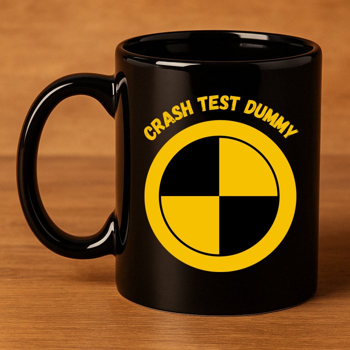 Crash Test Dummy Costume 11oz C Handle Ceramic Mug